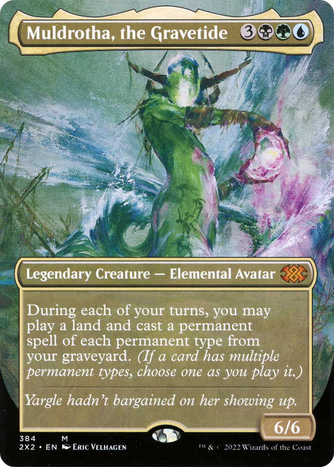 Muldrotha, the Gravetide (Borderless Alternate Art) [Double Masters 2022]