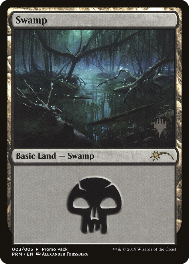 Swamp (3) [Core Set 2020 Promo Pack]