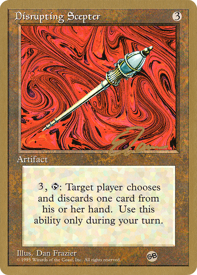 Disrupting Scepter (Eric Tam) (SB) [Pro Tour Collector Set]