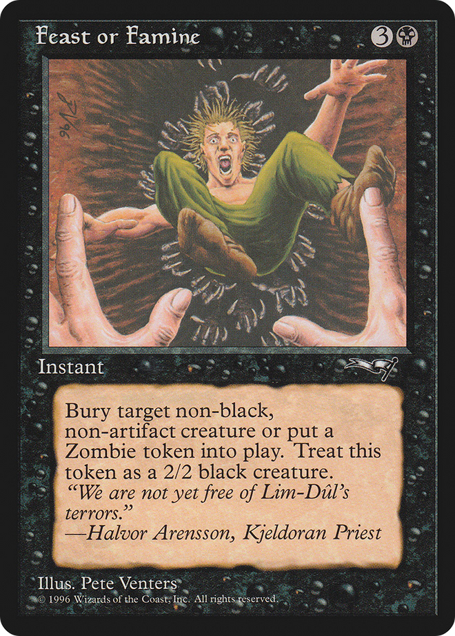 Feast or Famine (Face Pressed) [Alliances]
