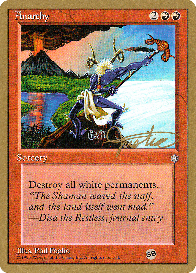 Anarchy - 1996 Mark Justice (ICE) (SB) (WCD-MJ49SB) - Pro Tour Collector Set