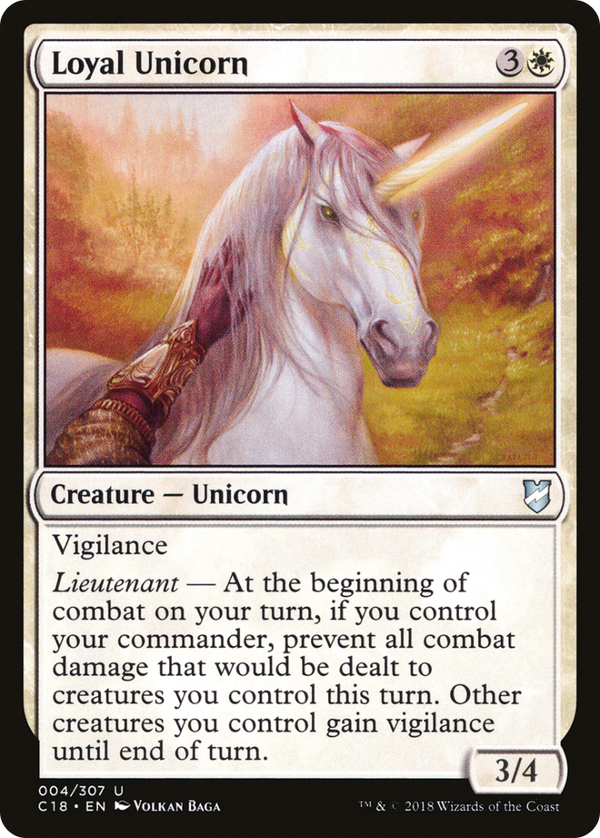 Loyal Unicorn [Commander 2018]