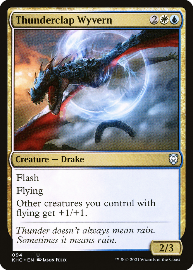 Thunderclap Wyvern [Kaldheim Commander]
