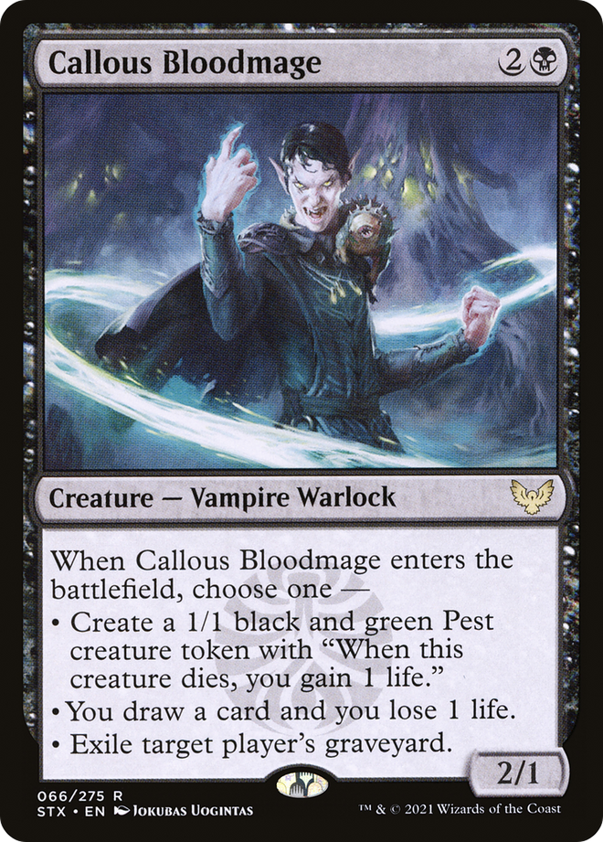 Callous Bloodmage [Strixhaven: School of Mages]