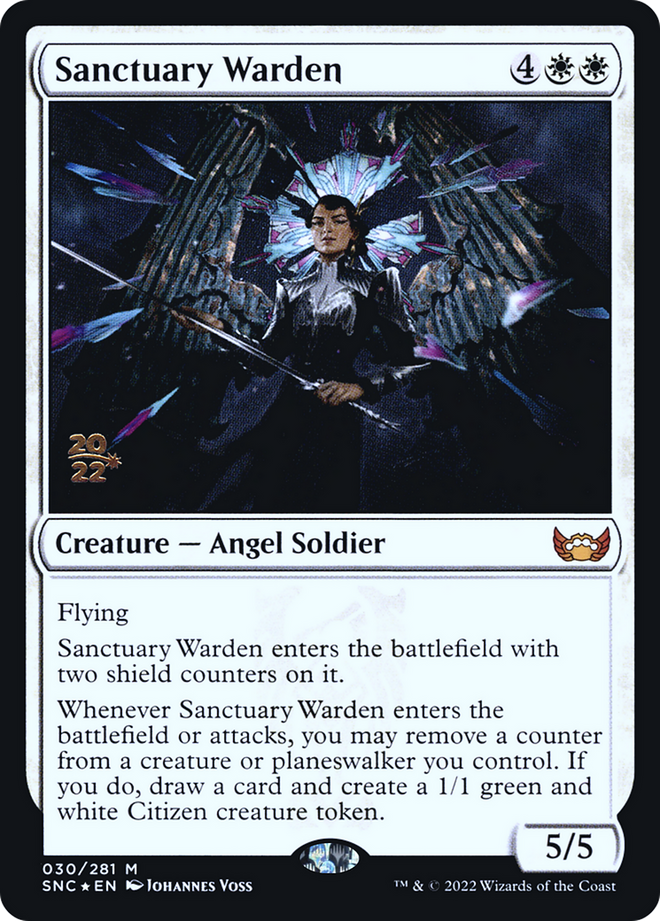 Sanctuary Warden [Streets of New Capenna Prerelease Promos]