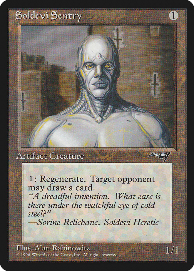 Soldevi Sentry (Hands Raised) [Alliances]
