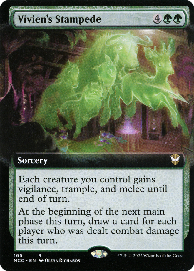 Vivien's Stampede (Extended Art) [Streets of New Capenna Commander]