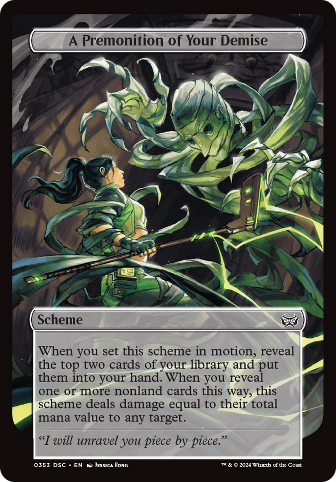 A Premonition of Your Demise (Full Art) (A:DSC-353) - Duskmourn: House of Horror Commander