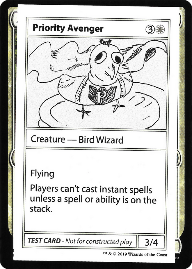 Priority Avenger (2021 Edition) [Mystery Booster Playtest Cards]