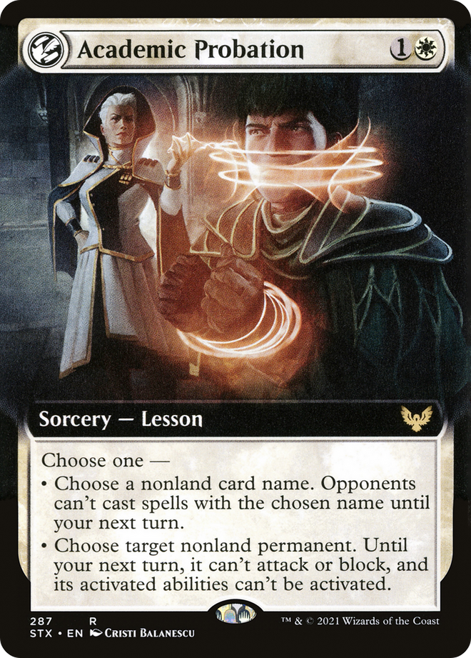 Academic Probation (Extended Art) (STX-287) - Strixhaven: School of Mages: (Extended Art, lesson)