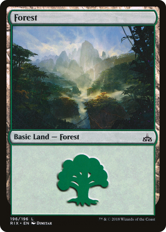 Forest (196) [Rivals of Ixalan]