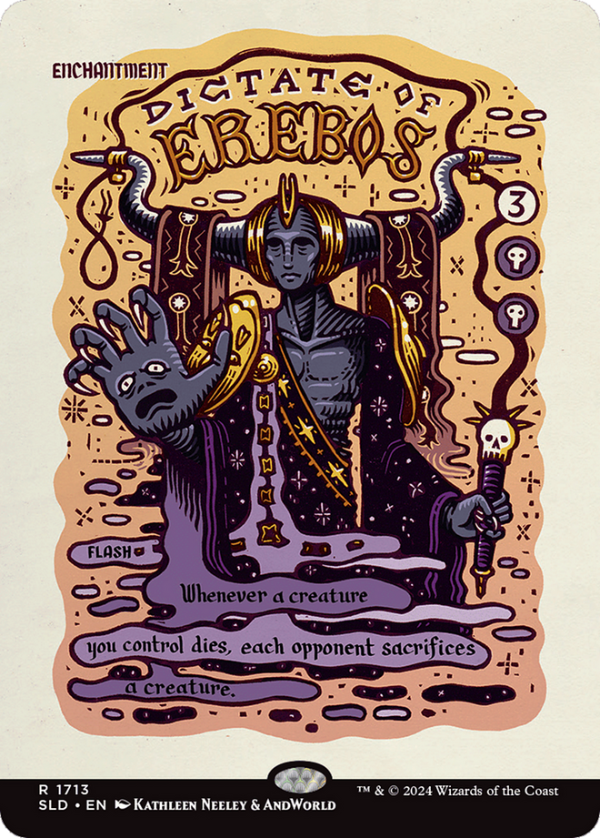 Dictate of Erebos (SLD-1713) - Secret Lair Drop (Borderless) Foil