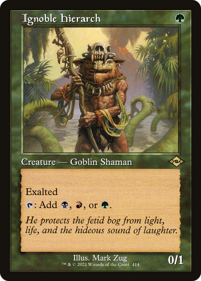 Ignoble Hierarch (Retro Frame) (MH2-414) - Modern Horizons 2 Etched Foil