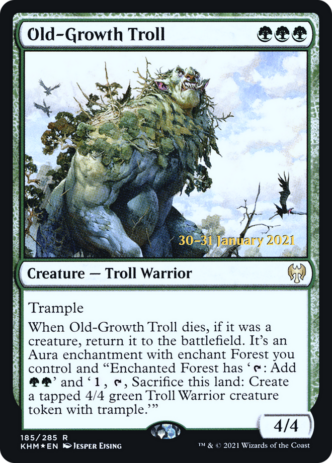Old-Growth Troll [Kaldheim Prerelease Promos]