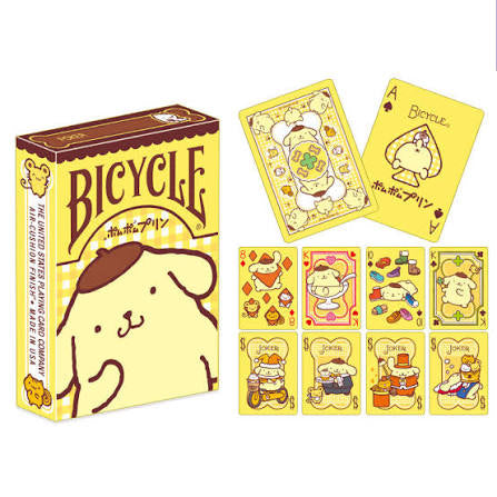 Pompompurin Bicycle Playing Cards