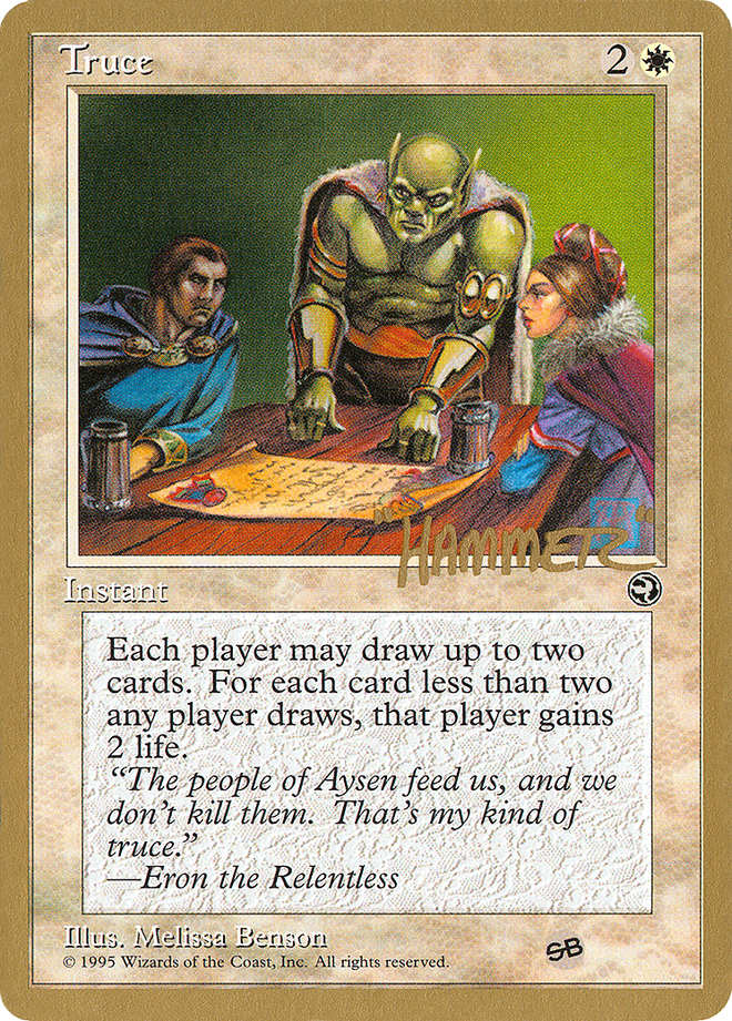 Truce (Shawn "Hammer" Regnier) (SB) [Pro Tour Collector Set]