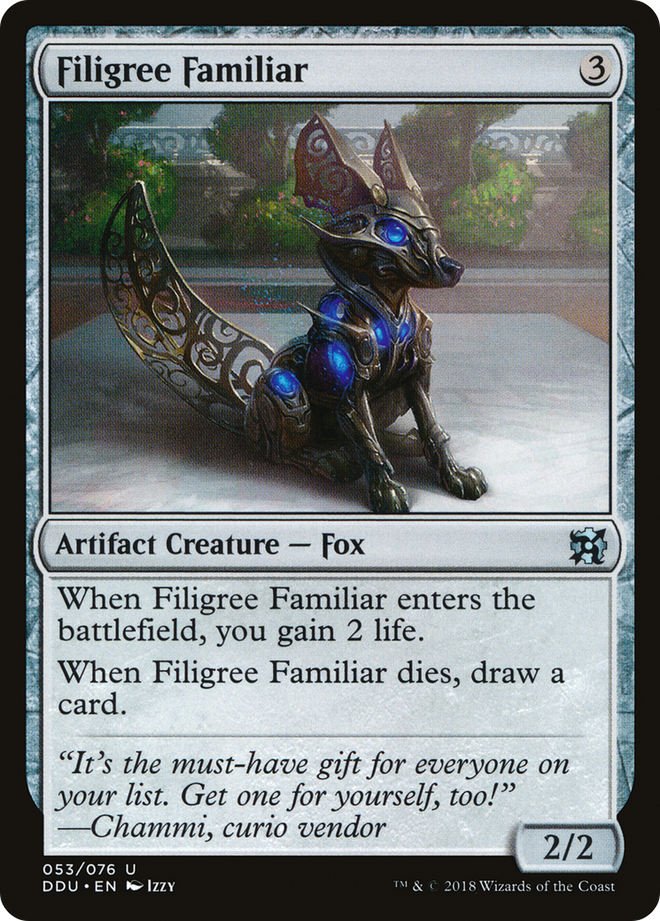 Filigree Familiar [Duel Decks: Elves vs. Inventors]