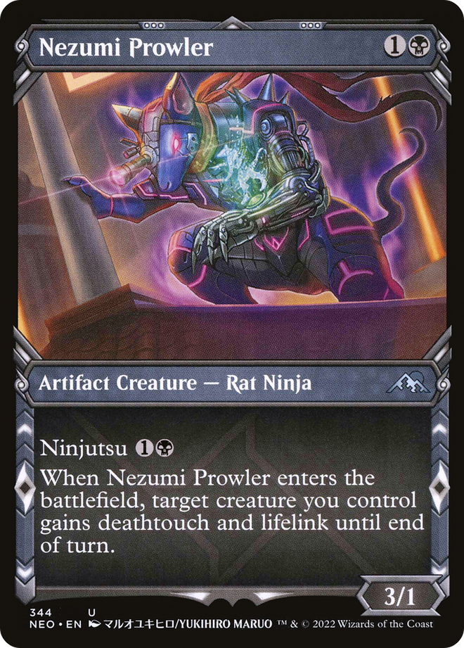 Nezumi Prowler (Showcase Ninja) [Kamigawa: Neon Dynasty]
