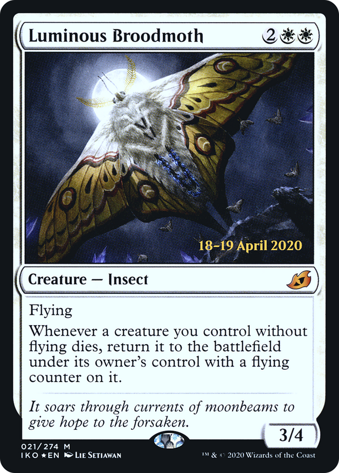 Luminous Broodmoth [Ikoria: Lair of Behemoths Prerelease Promos]