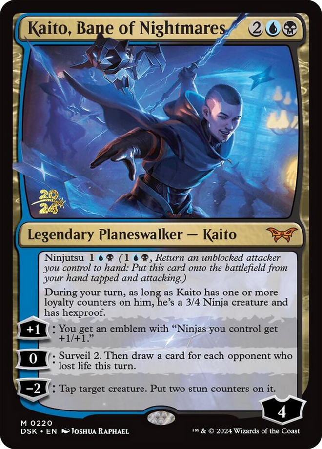 Kaito, Bane of Nightmares [Duskmourn: House of Horror Prerelease Promos]