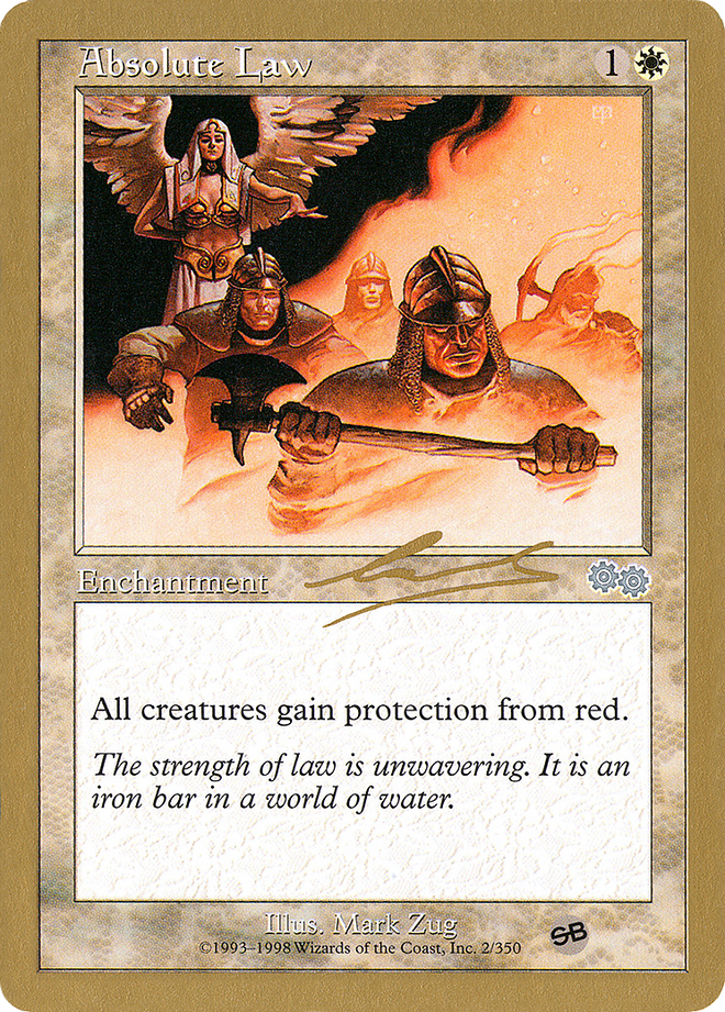 Absolute Law - 2000 Nicolas Labarre (USG) (SB) (WCD-NL2SBA) - World Championship Decks 2000
