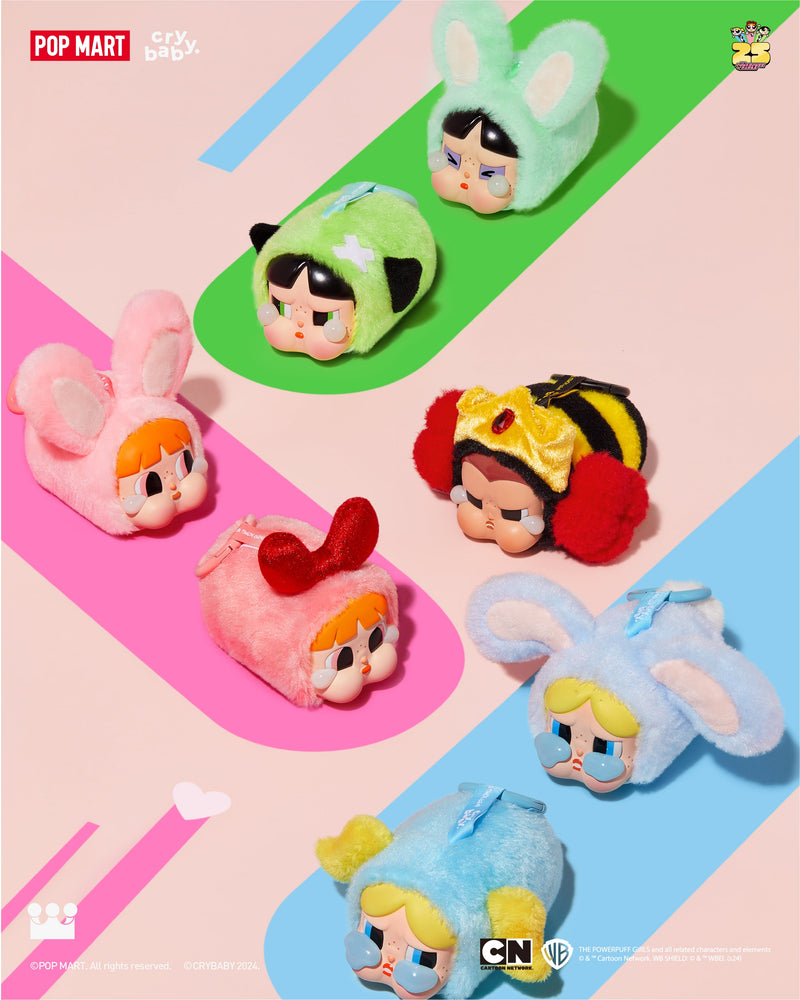 POP MART CRYBABY × Powerpuff Girls Series-Vinyl Face Plush Blind Box