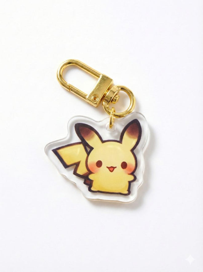 Pikachu Charm Keychain