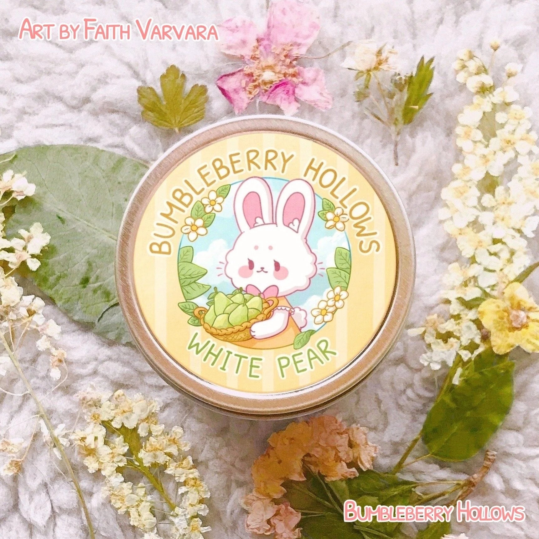 Bumbleberry Hollows Candle - Bonnie's White Pear