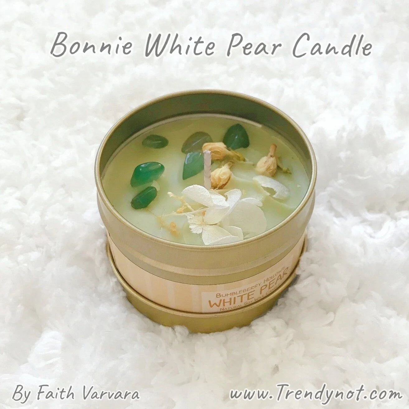 Bumbleberry Hollows Candle - Bonnie's White Pear