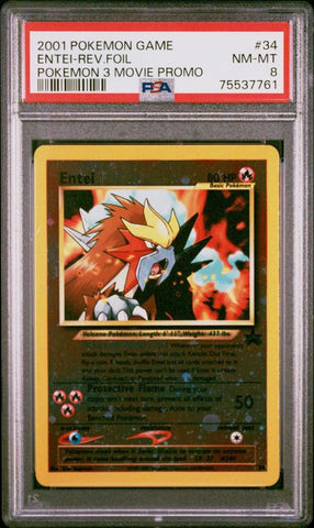 Pokemon 3 Movie Promo Entei Rev Foil #34 NM-MT 8