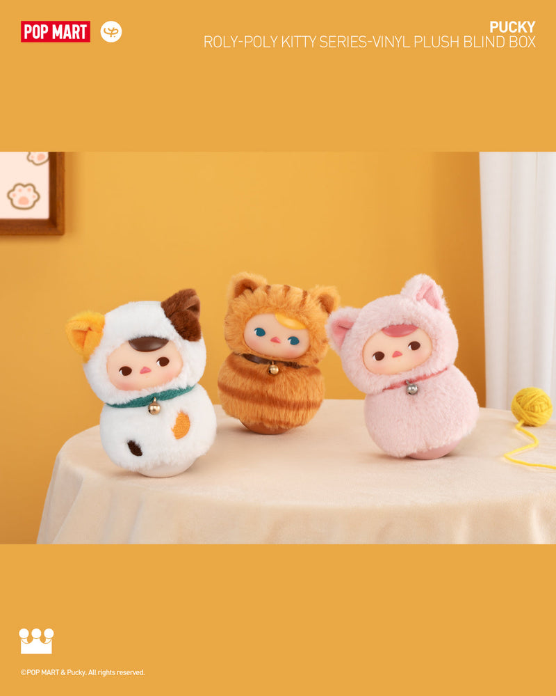 POP MART Roly-Poly Kitty Series-Vinyl Plush Blind Box