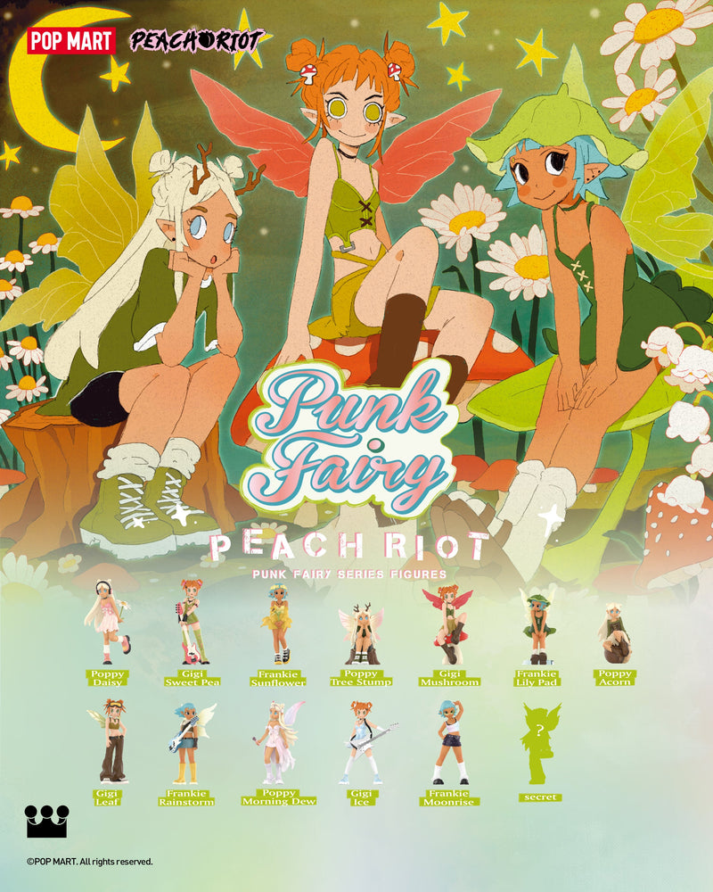 POP MART Peach Riot Peach Punk Fairy Series Figures