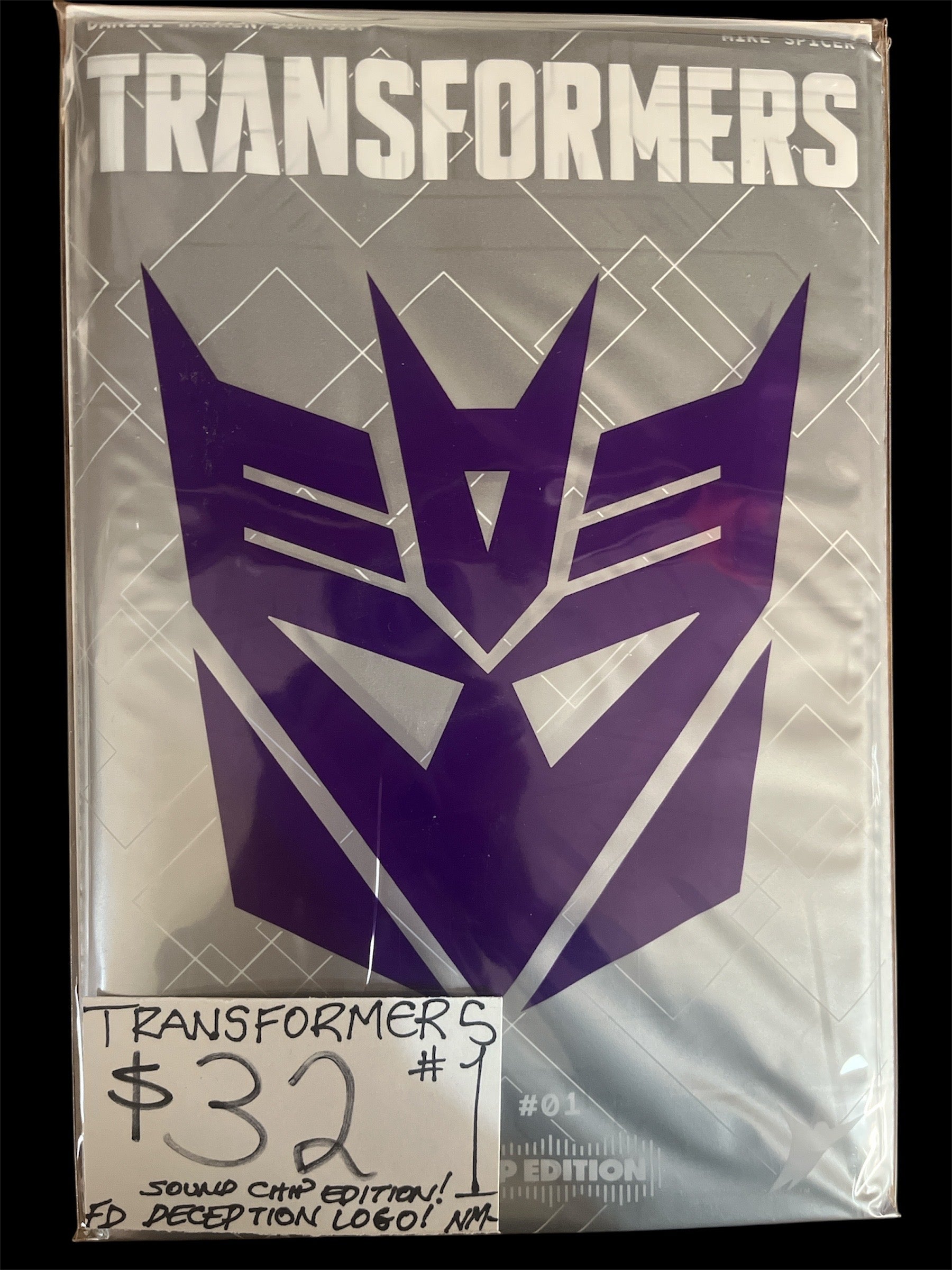 Transformers #1 Decepticon Logo sound chip edition