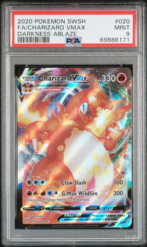 Pokemon Sword & Shield Darkness Ablaze 020 Charizard VMAX FA Mint 9