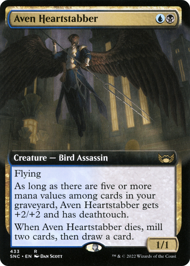 Aven Heartstabber (Extended Art) [Streets of New Capenna]