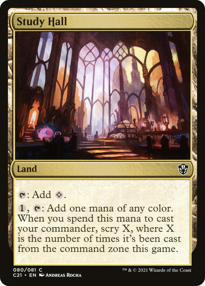 Study Hall [Commander 2021]