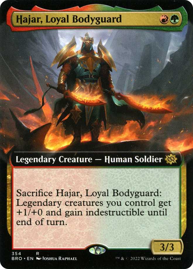 Hajar, Loyal Bodyguard (Extended Art) [The Brothers' War]