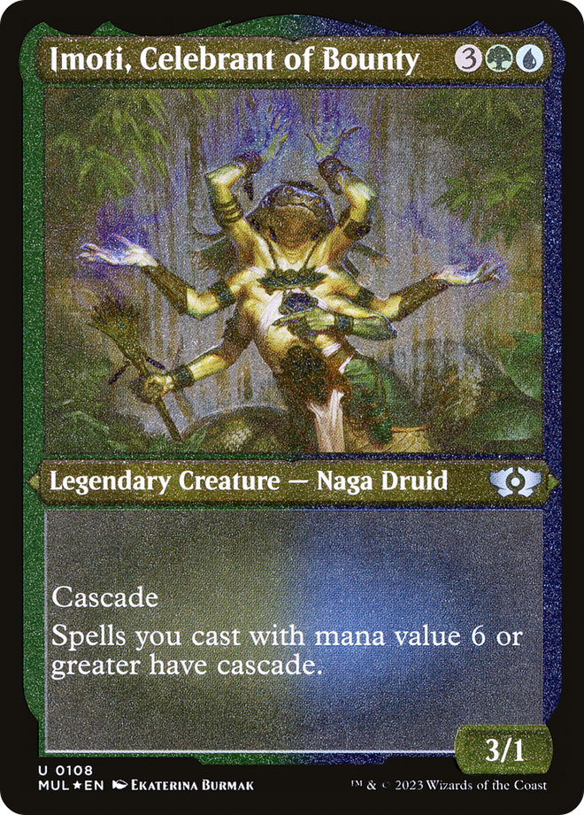 Imoti, Celebrant of Bounty (Foil Etched) [Multiverse Legends]