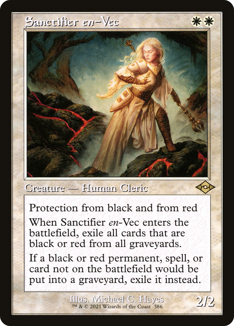 Sanctifier en-Vec (Retro Frame) (MH2-386) - Modern Horizons 2 Etched Foil