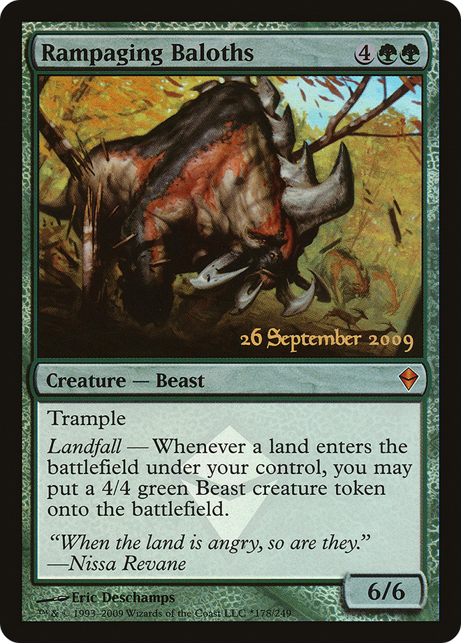 Rampaging Baloths [Zendikar Prerelease Promos]