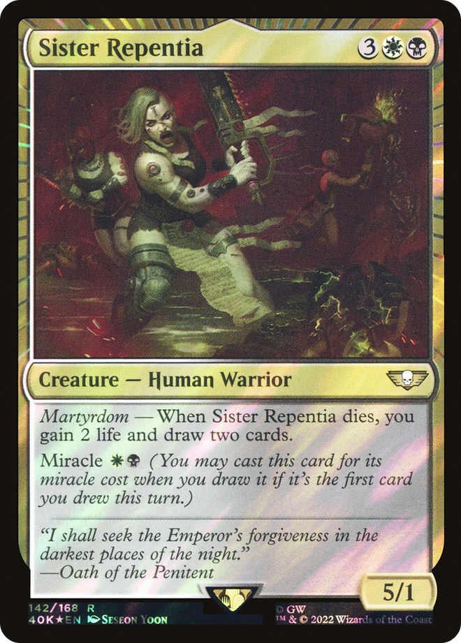 Sister Repentia (Surge Foil) [Warhammer 40,000]