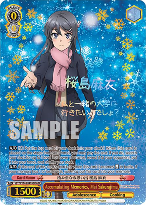 Accumulating Memories, Mai Sakurajima (SBY/W114 - E047ABR ABR) [Rascal Does Not Dream Series] - Anime Alley