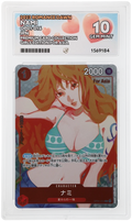 Front of Nami OP01-016 Japanese Girls Edition for Asia ACE Gem Mint 10 slab, certificate 1569184