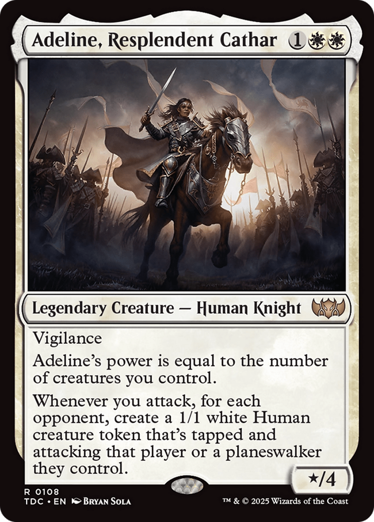 Adeline, Resplendent Cathar [Tarkir: Dragonstorm Commander] - Anime Alley