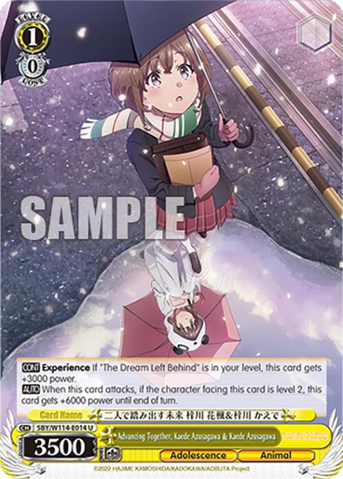 Advancing Together, Kaede Azusagawa & Kaede Azusagawa (SBY/W114 - E014 U) [Rascal Does Not Dream Series] - Anime Alley