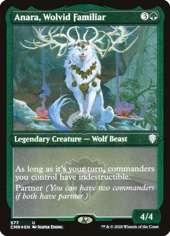 Anara, Wolvid Familiar (Foil Etched) [CMR - 577] - Anime Alley