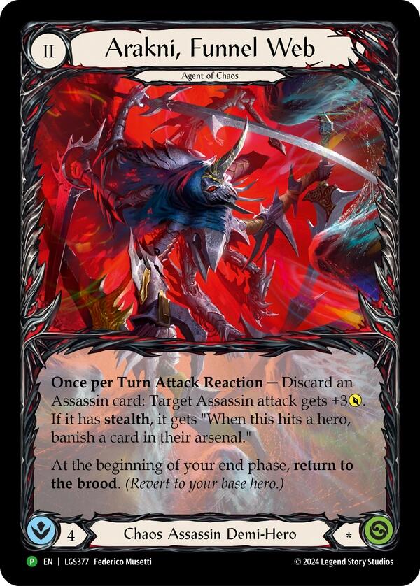 Arakni, Funnel Web (Extended Art) - LGS377 [PR - LGS377] - Anime Alley