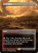 Arid Mesa (Borderless) (Dragonscale Foil) [Tarkir: Dragonstorm Special Guests] - Anime Alley