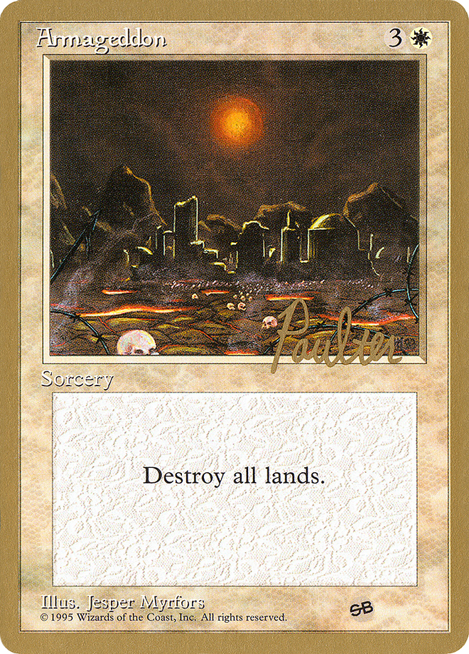 Armageddon (Preston Poulter) (SB) [Pro Tour Collector Set]