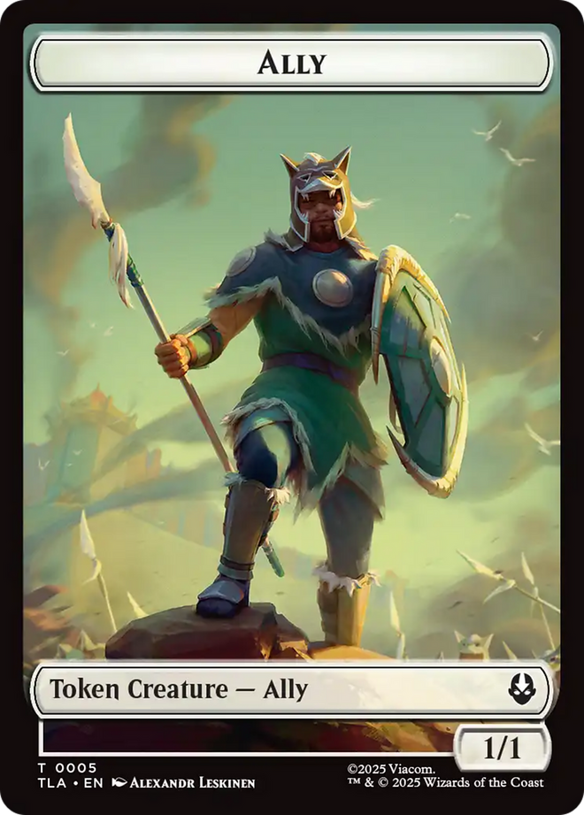 Ally (0005) // Soldier (0002) Double-Sided Token (TLA-5 // 2) - Avatar: The Last Airbender